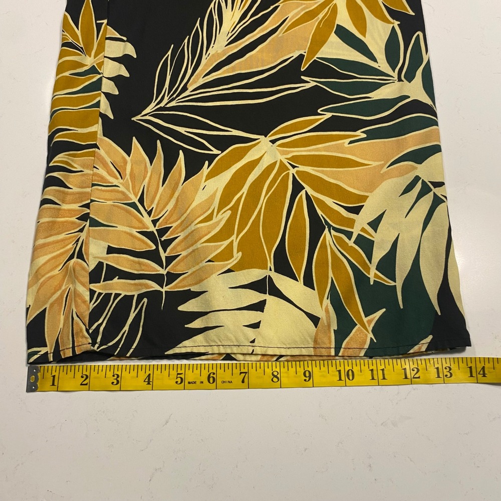 PATRONS OF PEACE Off-Shoulder Smocked Wide Leg Crop Jumpsuit XS Tropical Vacay - Picture 12 of 14